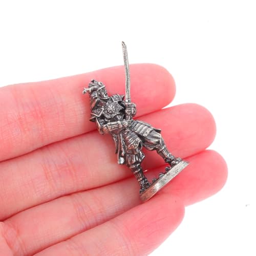 Alasum Cupronickel Samurai Figure Statue 6.5In – Intricate Bushido Armor & Katana Detail for Desk Display, Japanese Warrior Collectible Gift for History Office Decor — view 2