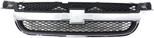 Koolzap Compatible con Chevy Aveo Sedan 07-11 - Conjunto de rejilla delantera de 4 puertas color negro con moldura cromada Q disponible en Yaxa Colombia
