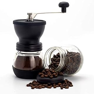 Taylor & Smyth Hand Coffee Grinder Manual Adjustable Coarseness Ceramic Mill - Coffee Bean Grinder - Portable Coffee Mill - Compact Design for Home, Office & Outdoors