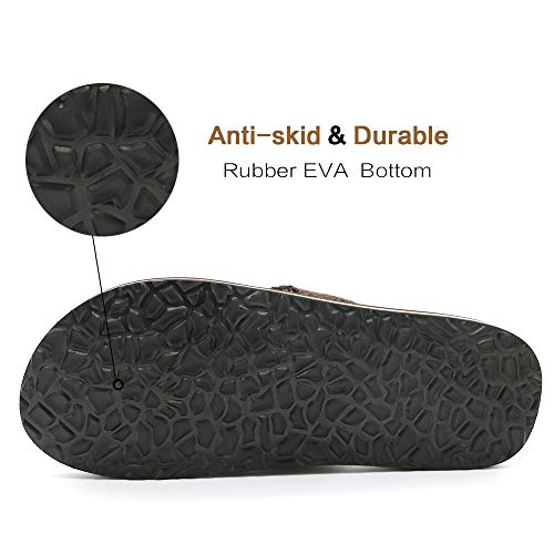 Men's Flip Flops - Textile Summer Beach Outdoor Flat Thong Slipper Sandals4