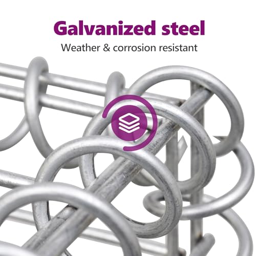 vidaXL Gabion 150 x 50 x 100 cm Stone Basket Wire Basket Stone Gabions Gabions Wall