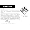 N-Hexane High Purity - زجاجات Tamper-Evident New Sealed (500 مل)