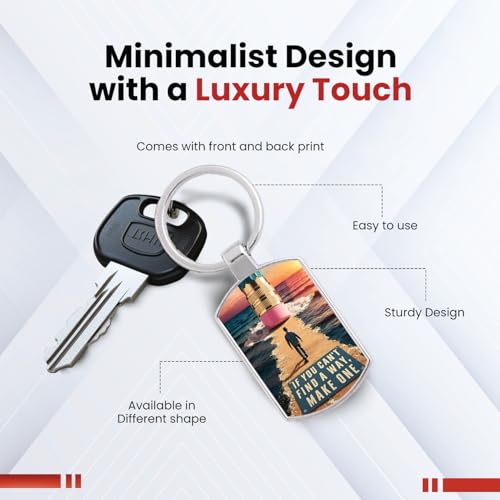Image of Premium Printed Metal Keychain for Men & Women | High-Definition Artwork Print | Durable Key Ring for Car, Bike, Home & Office Keys | Stylish Decorative Key Holder Gift