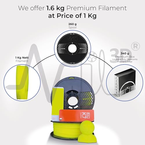 Image of NFIL3D Premium HS PLA+ Fluoro Yellow - 3D Printing Filament | Compatible with All 3D Printers | 1.75mm | 1Kg Nett Weight