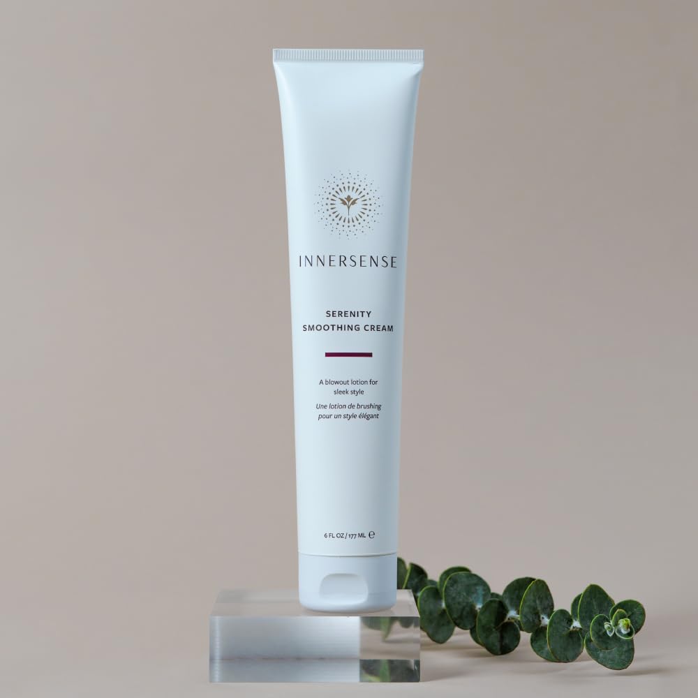 INNERSENSE Organic Beauty - Natural Serenity Smoothing Hair Cream | Non-Toxic, Cruelty-Free Haircare (32 oz | 1 L)