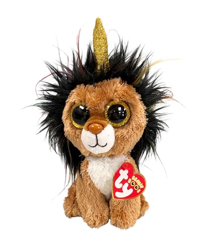 TY 1607-36252 36252 Beanie Boos Ramsey Lion, Multicolored, 15 cm