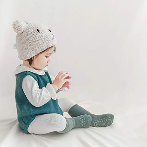 Baby Non Slip Grip Socks Toddler Knee High Anti Skid Crew Slipper Crawling Socks For Girls Boys Newborn (M(1-3T)) #TOP1
