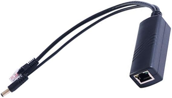 POE Splitter, Passive POE Splitter 24V to 12V Compatible with Most Switches POE and All Web Cameras