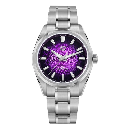 Image of watchdives WD0003C Elementum Original Design Men Watch VH31 Sweep Second Quartz Watch 36mm Sapphire Crystal Luxury Wristwatch 100m Waterproof Stainless Steel
