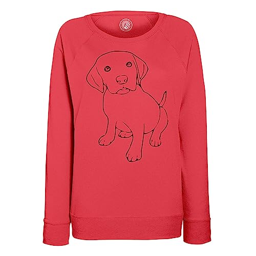 Sweatshirt femme dessin chiot l'amour des animaux au quotidien