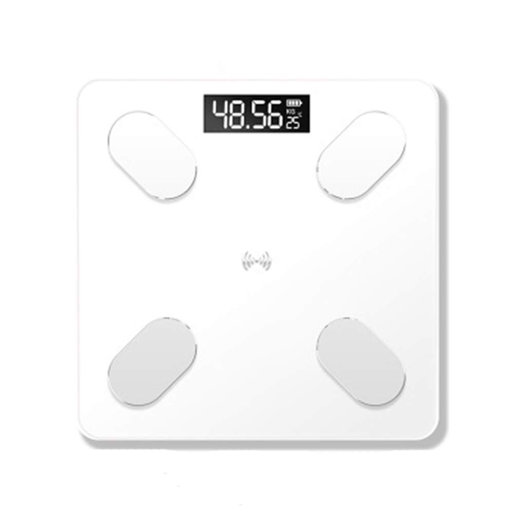 Pèse-personne électronique Bluetooth impédancemètre connecté avec écran LED et recharge via USB-C