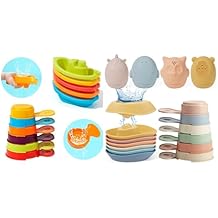 16PCS Baby Bath Toys & 11PCS Stacking Bath Toys