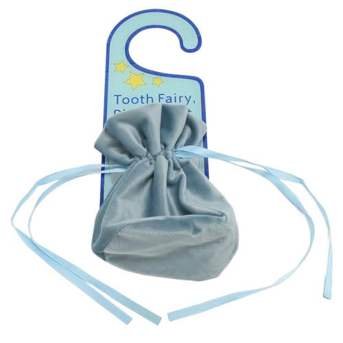Children's Tooth Storage Box, Childrens Tooth Storage Bag, Tooth Fairy Door Hanger, Sweet Acrylic Tooth Fairy Money Holder for Lost Teeth Kids Boys Girl Blue Pink (Bleu)