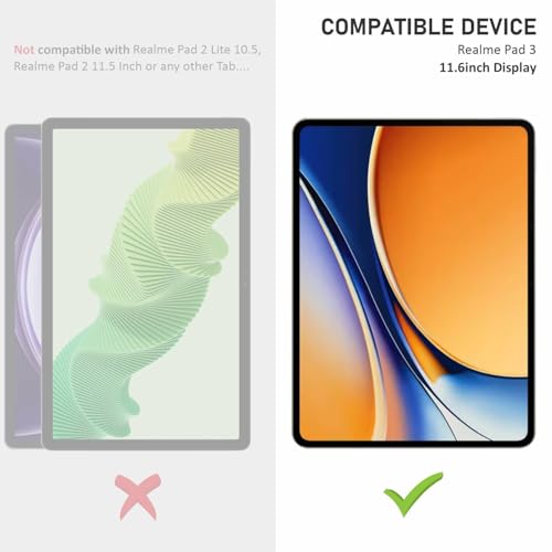 Image of SupCares Tempered Glass for Realme Pad 3 (11.6 Inch) With Installation Kit | Military-Grade Gorilla Screen Protector | Edge to Edge Coverage | Transparent