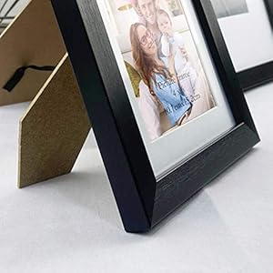 Giftgarden Multi Black Picture Frames with Mat for Multiple Sizes Photos Four 4×6 Four 5×7 Two 8×10 for Gallery Photo Frame Collage Wall or Tabletop Display Assortment Pack of 10