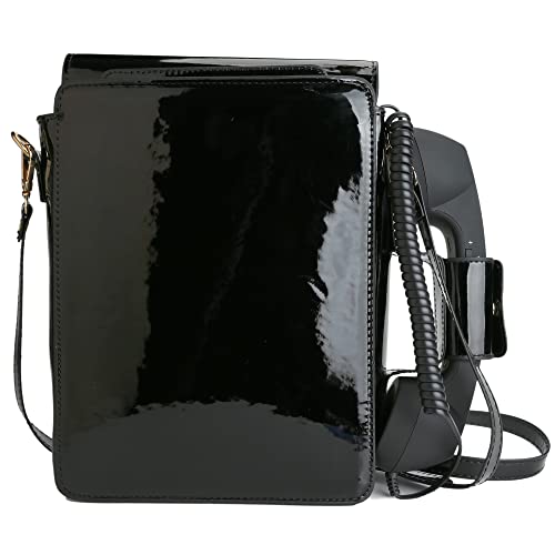 Image of QiMing Retro dial telephone Crossbody Shoulder Bag,Pu Movable microphone Purse for Women