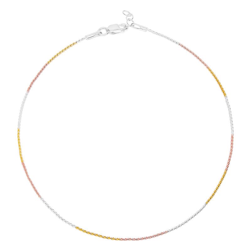 See full amazon price history chart for ZAVYA 925 Sterling Silver Modest Chain Triple Tone Plating Chain Anklet (Single) | | Gift for Women & Girls | With Certificate of Authenticity & 925 Stamp ZAVYA 925 Sterling Silver Modest Chain Triple Tone Plating Chain Anklet (Single) | | Gift for Women & Girls | With Certificate of Authenticity & 925 Stamp (B0C37P4Z7W) Amazon Price History, Amazon Price Tracker