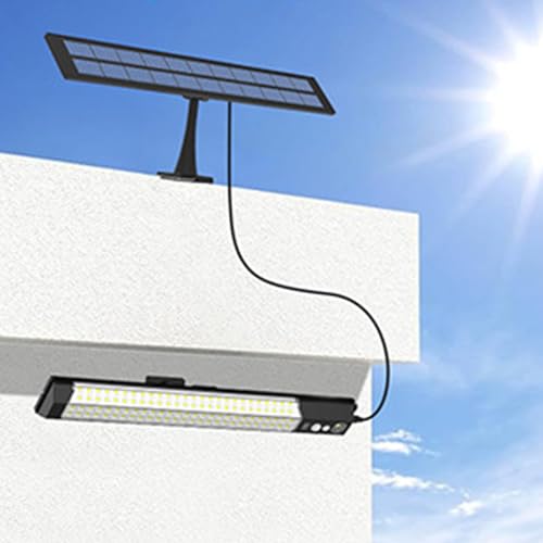 Lampe solaire extérieure de jardin avec détecteur et télécommande - 2
