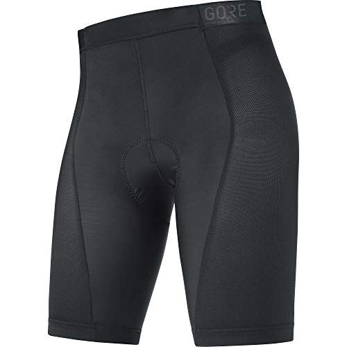 GORE WEAR C5 kurze Damen Fahrradhose mit Sitzpolster, 38, Schwarz