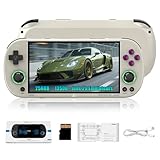 Excellente Expérience Visuelle & Effets Sonores Immersifs : Cette console de jeu rétro est équipée d'un écran IPS entièrement laminé de 4,96 pouces avec une résolution allant jusqu'à 720 x 1280 pixels, qui affiche des images de jeu colorées. Ce procédé de laminage réduit efficacement les reflets et renforce la transparence. Ses deux haut-parleurs stéréo de 1 W intégrés et sa prise casque standard de 3,5 mm offrent des effets sonores immersifs de haute qualité