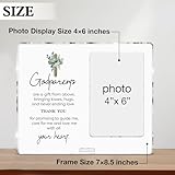 YGBF Godparents Gifts Picture Frame, Godparent Gift From Godchild, Christian Godfathers Godmothers Gifts Godparents Thank You Acrylic Photo Frames, Photo 4 x 6 Inches
