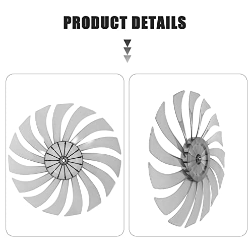 DOITOOL 14-Zoll-Lüfterblätter Ersatz Universelles Plastik 15 Blätter Lüfterblätter Elektrische Lüfterblätter Standfußventilator Bodenventilator Zubehör Lüfterflügel aus Kunststoff