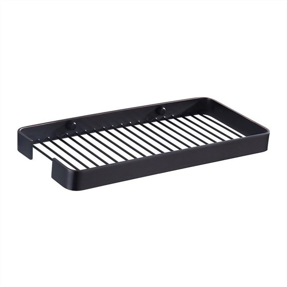 TXGJWRA Shower Caddy Shower Shelf 11 8 Inch Modern Minimalist Metal Shower Caddy Rack Wall Mounted Shower Shelf