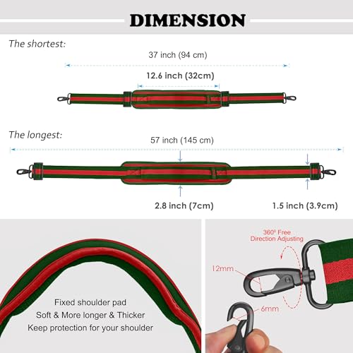 Image of ZINZ Bag Shoulder Strap, Padded Adjustable Shoulder Strap Replacement