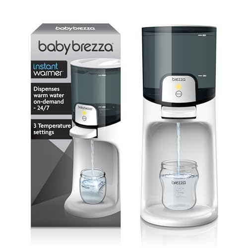 Image of Baby Brezza Instant Baby Bottle Warmer - Fast Water Warmer Instantly Dispenses 24/7 in 3 Temperatures, White