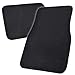 BDK MT-100-BK Classic Carpet Floor Mats for Car & Auto - Universal Fit -Front & Rear with Heelpad (Black)