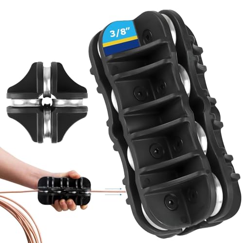 Jetmilai Handheld Tubing Straightener, Brake Line Straightening Tool for Fuel Line Copper Tube Aluminum Steel Coils (3/8")