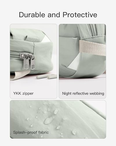Image of Inateck Sling Bag X-Mini, Durable Fanny Pack with RFID Blocking, Water-resistant Belt Waist Bag with Quick-adjust Strap, Stylish Waist Pack for Men, Women, Travel, Hiking, Cycling, Work, Sports, Green
