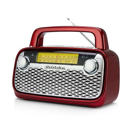 Radio portable AM/FM Studebaker SB2006, haut-parleur Bluetooth rechargeable pour le jardin