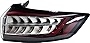 Garage-Pro Tail Light Assembly Compatible with 2015-2017 Ford Edge SportTitanium Model - CAPA, Passenger Side, Clear & Red Lens