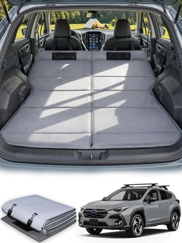 SXMMXS Car Camping Mattress for Subaru Crosstrek No Inflation Needed Foldable Foam Trunk Bed SUV Air Mattress Alternative for Travel Sleeping Ideal for Camping Essentials and Road Trips Gifts