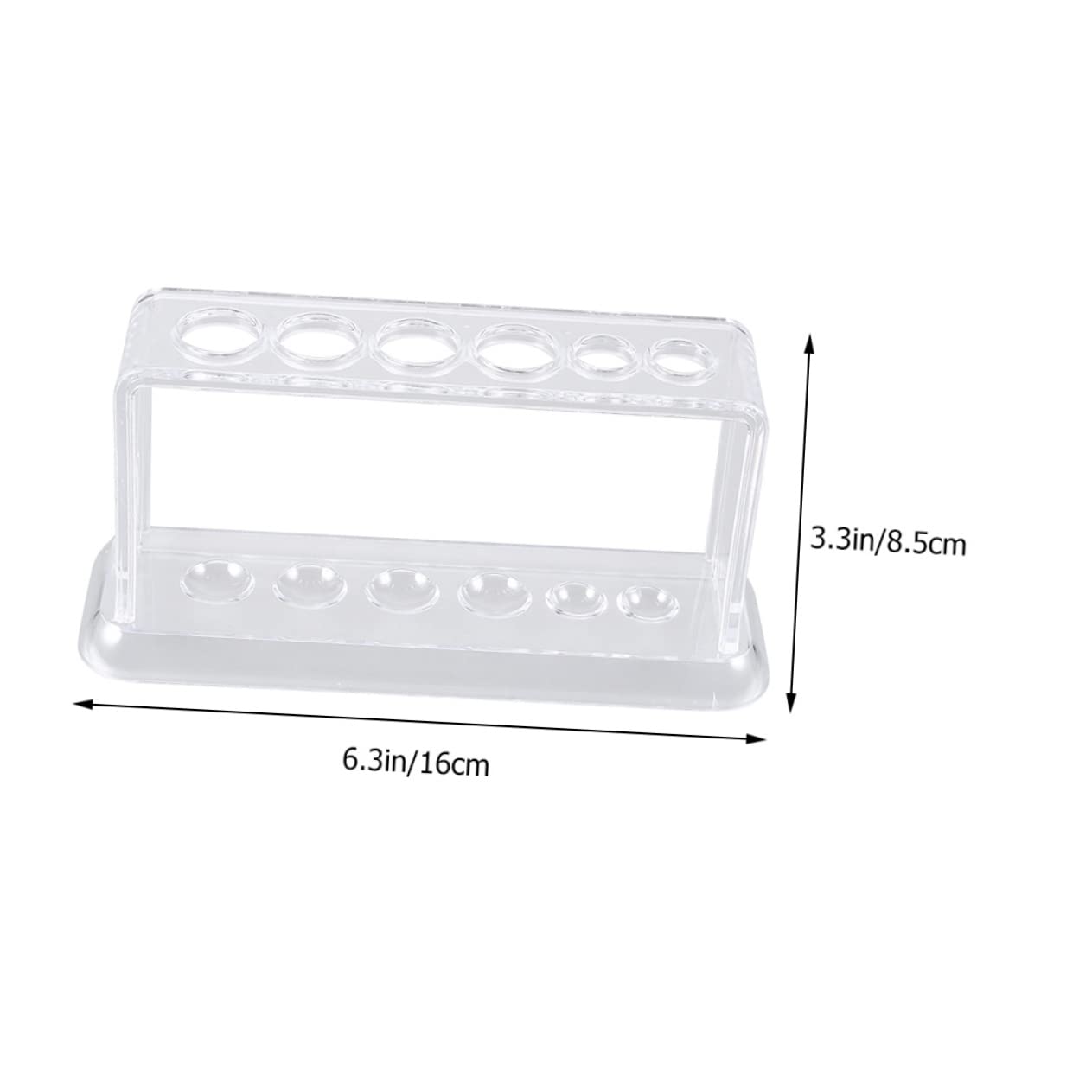 CHILDWEET Test Tube Stand Round Hole Holder 6-Pocket Tube Rack Industrial Lab Accessory