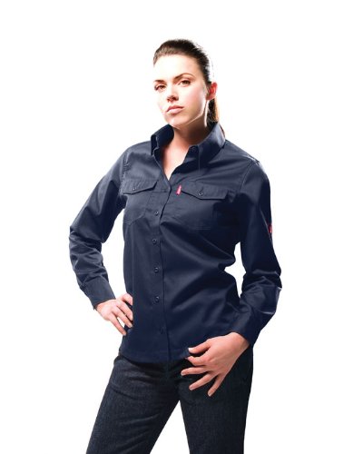 Benchmark Women's Flame Resistant Light Weight Button Front Shirt HRC 1