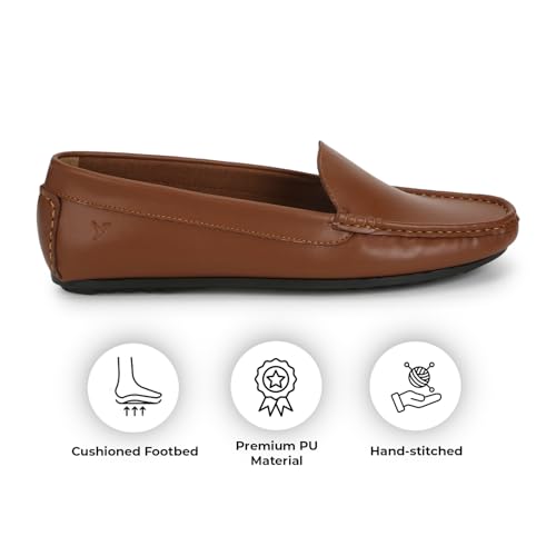 Image of YOHO Bliss Comfortable Slip On Formal Loafer for Women | Stylish Fashion Moccasins Range | Cushioned Footbed Finish | Flexible | Style & All-Purpose | Formal Office Wear Shoe