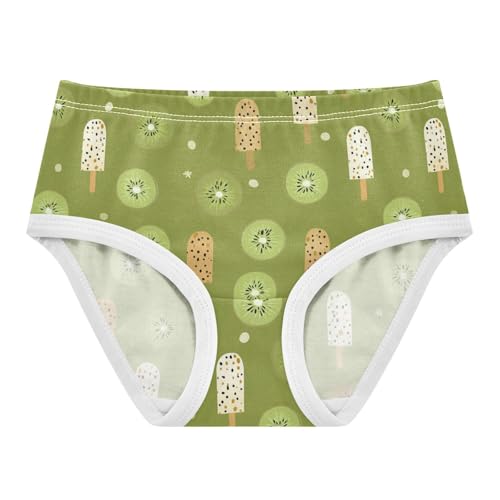 Wusikd Kiwi Popsicle Girls' Underwear Cotton Girls Briefs Soft Toddler Underwear 2T