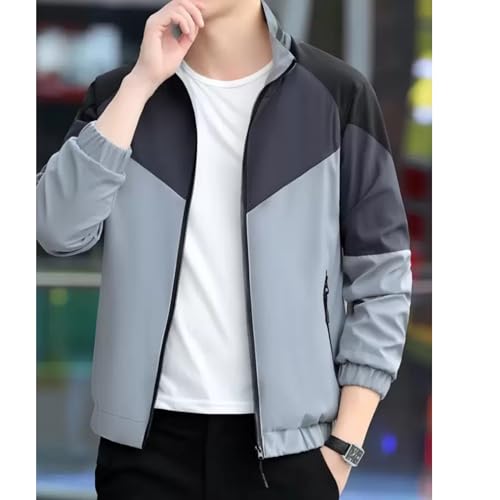 Image of MIA FASHION Mens Water Rasistance Jacket for Light Rain Full Sleeves Zipper Jacket Inside Pocket for Bike Riders & Outdoor Activity