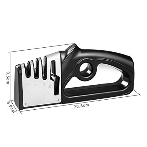 Manuelle Messerschärfer Messerschleifer Profi, 4 Stufen Design Wolframstahl für Grobschärfen und Scheren Schleifen… – Bild 4