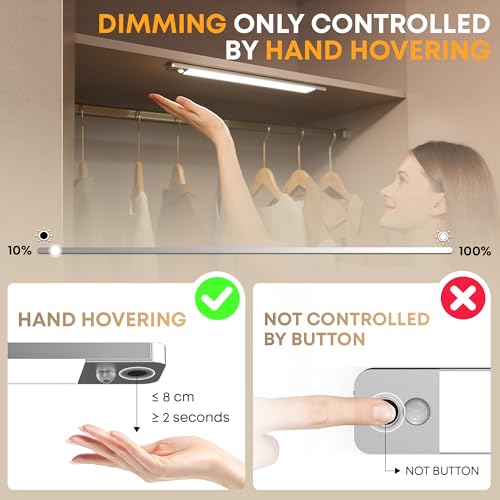 LROLTEF Under Cabinet Kitchen Lights with Hand Hovering Motion Sensor 25cm - Image 4