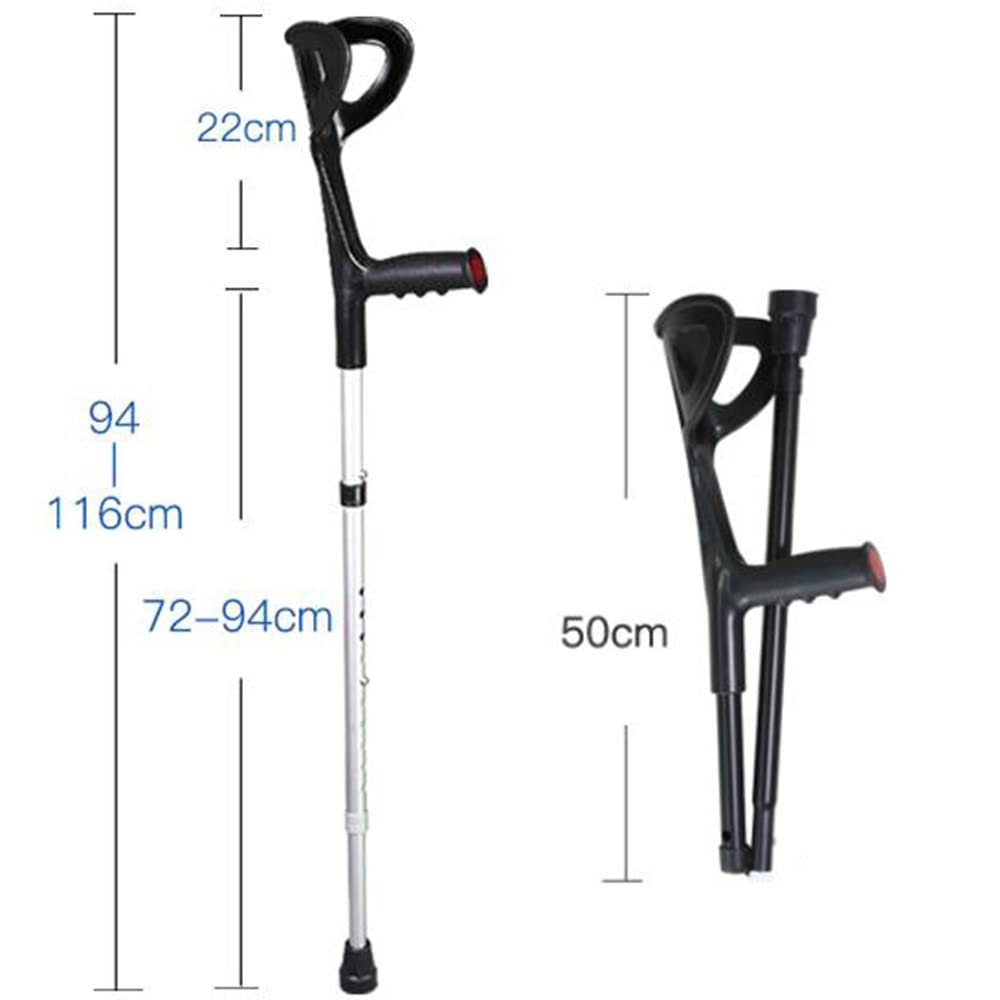 Plegable De Caminar Muleta, Muletas De Antebrazo Muletas De Antebrazo Adulto Bastones, Bastón para Jóvenes Muletas Ortopédicas, Antideslizante (Color : Silver, Size : Six-Legged)