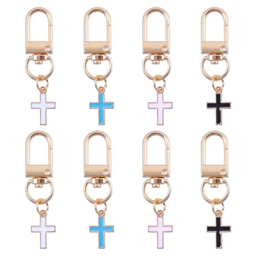 Porte-clés croix rétro pour femme : sublimez votre sac à main de tous les jours