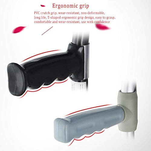 Bastones Muletas de antebrazo de Aluminio Ajustables para niños y Adultos de Baja Estatura, Mangos ergonómicos, Reduce la Fatiga del Brazo y el Dolor de Artritis, Caminar o Caminar Viga de Equilibrio