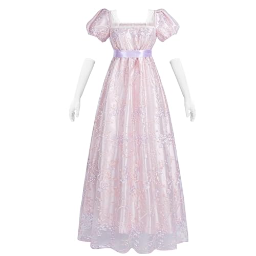 Image of NSPSTT Women Girls American Pioneer Colonial Dress Prairie Costume