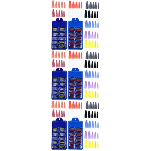 Healvian 6 Caixas usando cortador unhas beleza prática claro forma kit dedo unhas postiças unhas gel