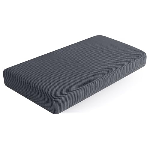 SUBRTEX Couch Slipcover RV Seater Slip Covers Loveseat Stretch Durable Sofa Spandex Elastic Furniture Protector for Settee Seat for Replacement in Livingroom, Medium, Gray
