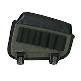 TOURBON Right Handy Shotgun Buttstock Cartridge Holder Rifle Cheek Rest Pouch