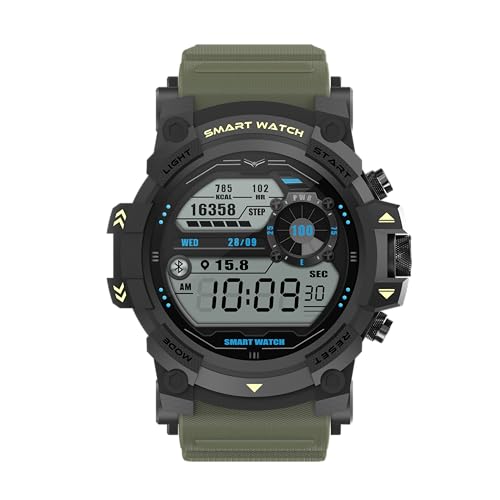 Image of TIMEX iConnect Go 1.38 inch(3.50 cm) Display with Functional Crown and BT Calling Smartwatch for Unisex - TWIXW801T, Green